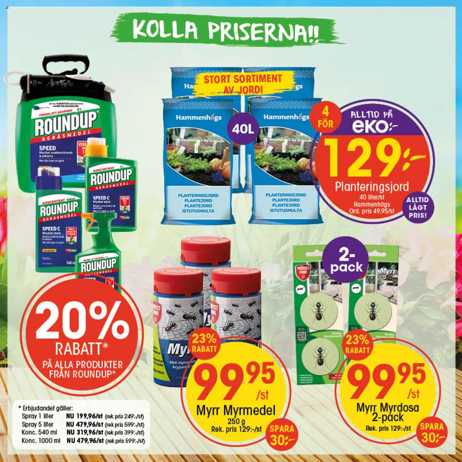 EKO reklamblad aktuell från 25.05.2026 | Sida: 2 | Produkter: Ogräsmedel, Planteringsjord, Galler