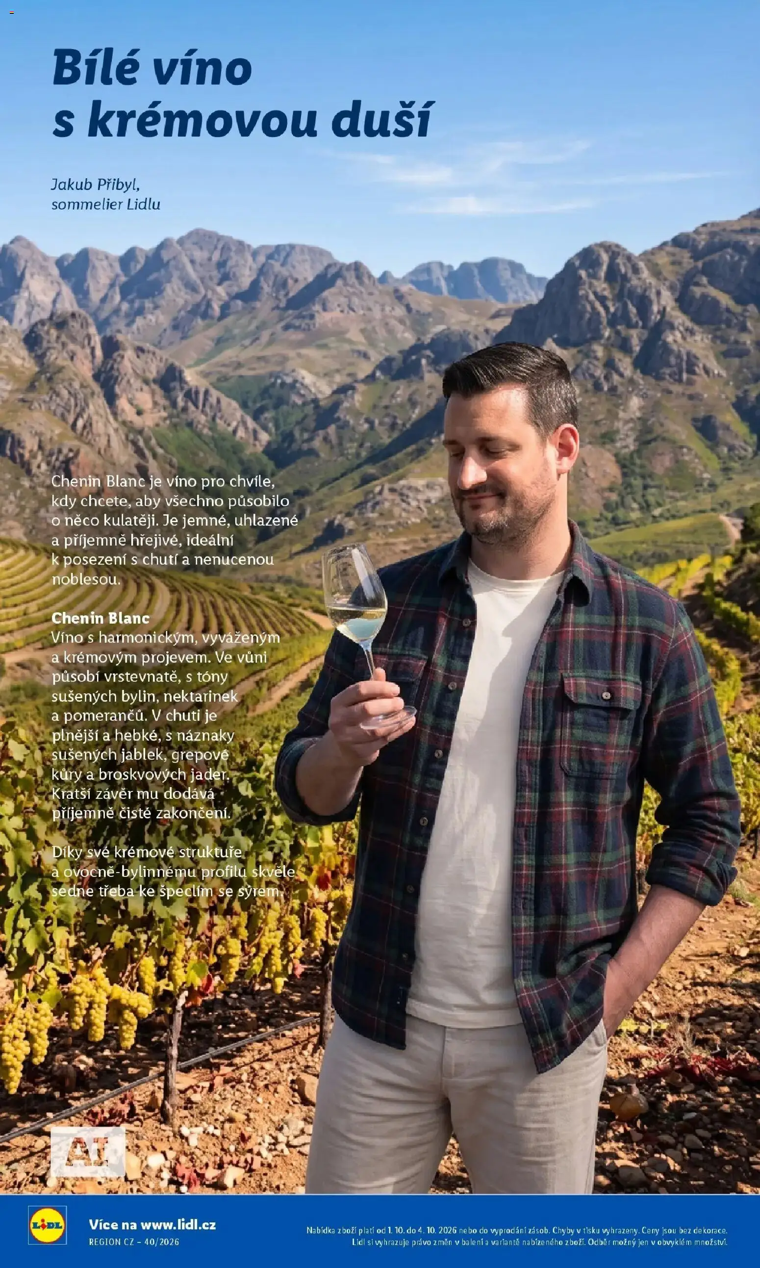 Lidl leták od 01.10.2026 - Nový akční leták | Strana: 52 | Produkty: Bílé víno, Víno