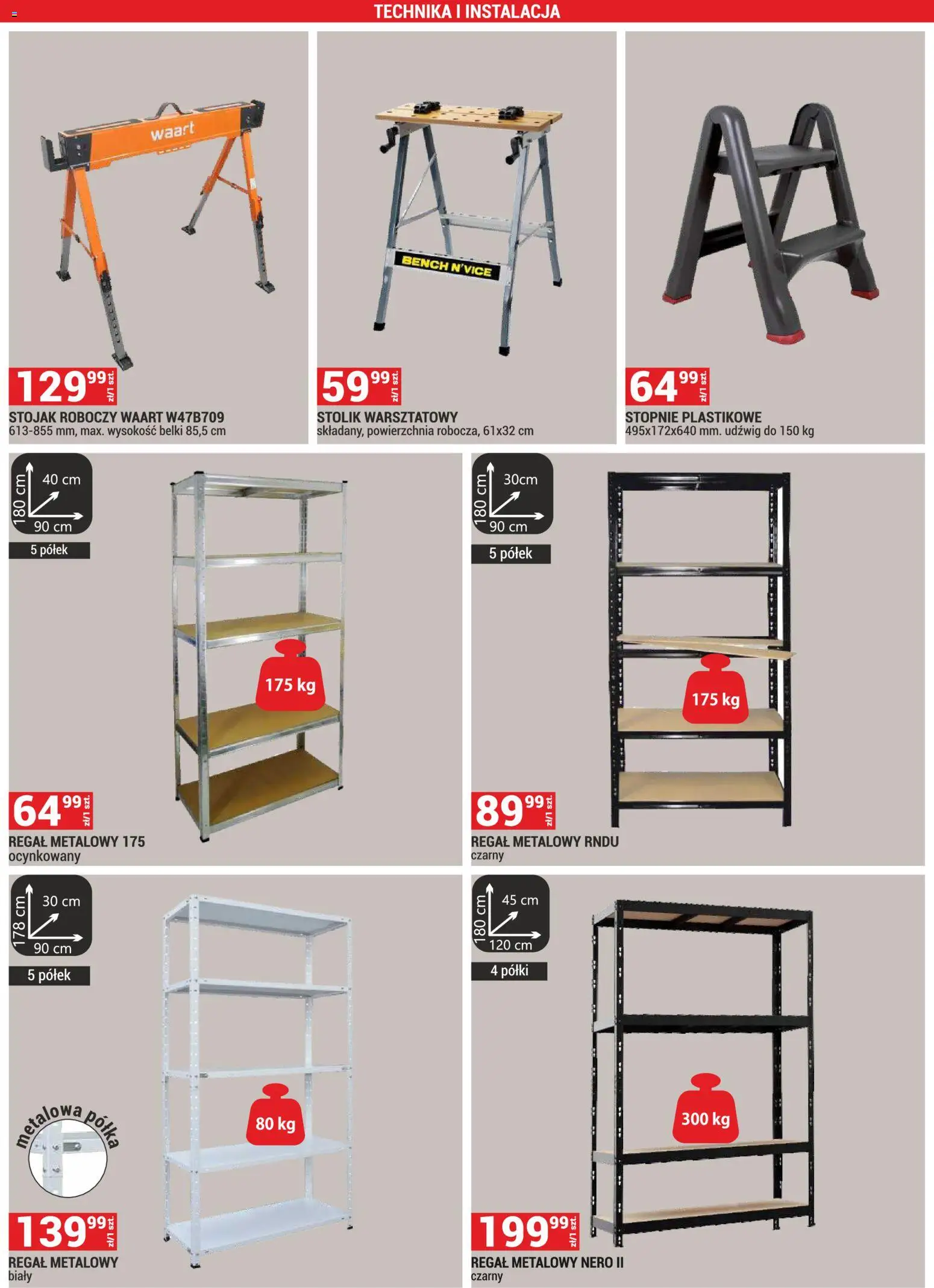 Merkury Market gazetka od 01.08.2026 | Strona: 19 | Produkty: Regał metalowy, Półka, Regał