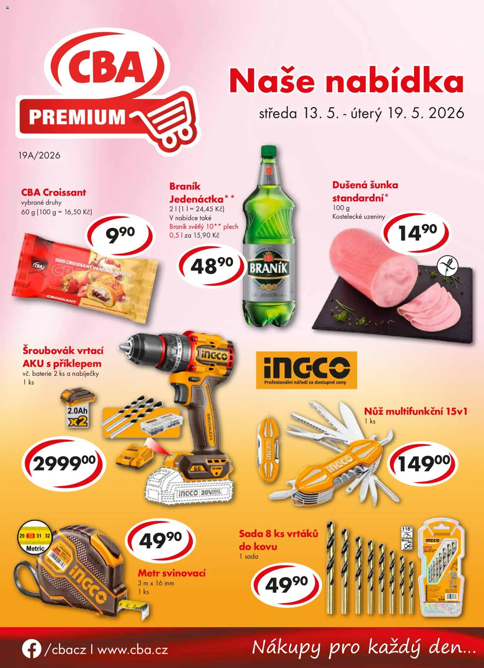 CBA leták - Premium od 13.05.2026 | Strana: 1