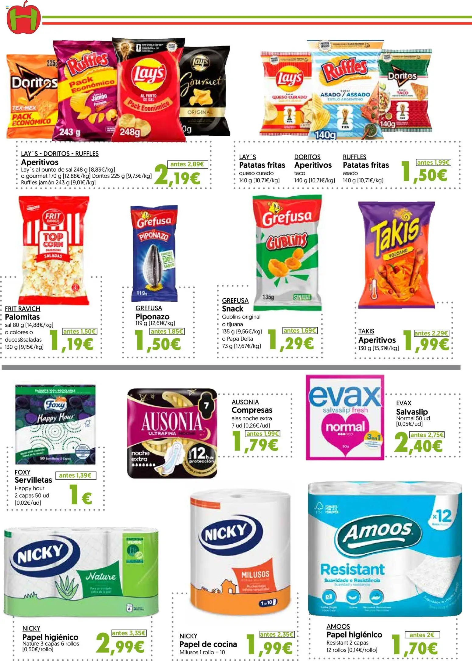 Hiper Usera folleto │ válido desde el 01/07/2026 | Página: 22 | Productos: Jamón, Papel higienico, Cocina, Γλυφιτζούρι