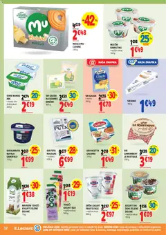 E.leclerc katalog akcije – veljaven od 27.05.2026 | Stran: 12 | Izdelki: Grški jogurt, Sirni namaz, Namaz, Maslo