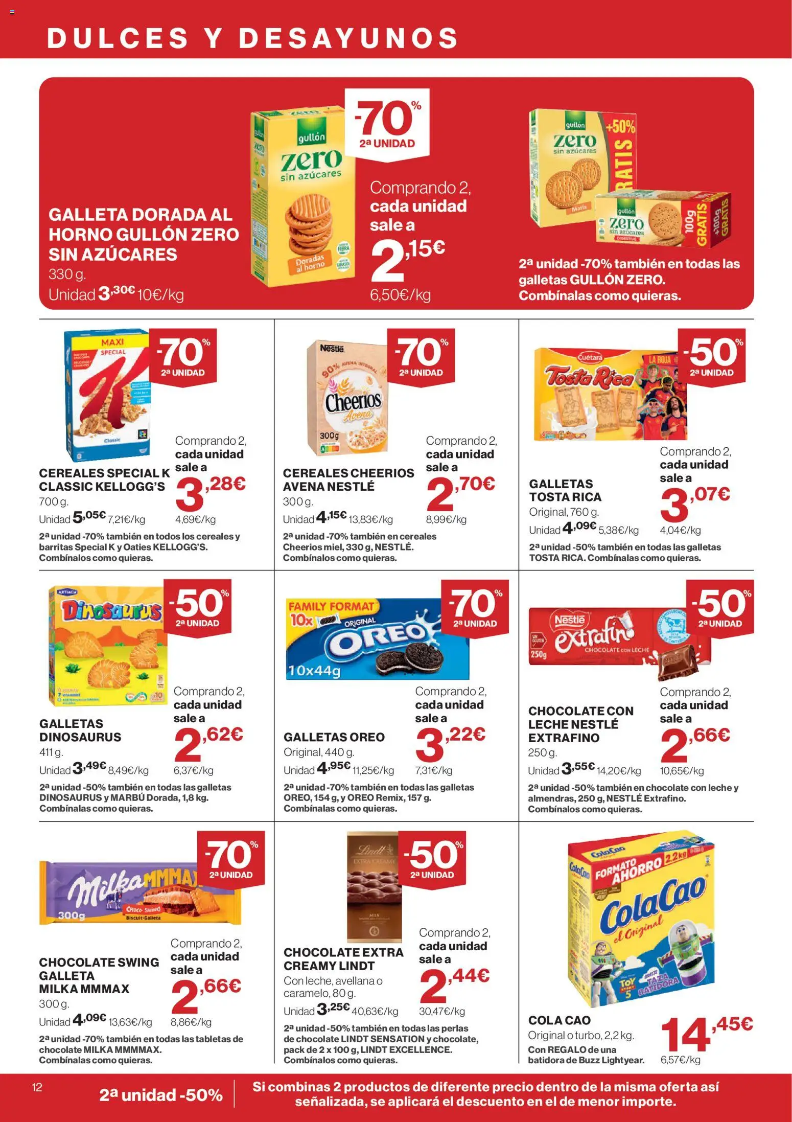 El Corte Inglés ofertas │ válido desde el 04.06.2026 | Página: 12 | Productos: Leche, Chocolate, Chocolate con leche, Batidora