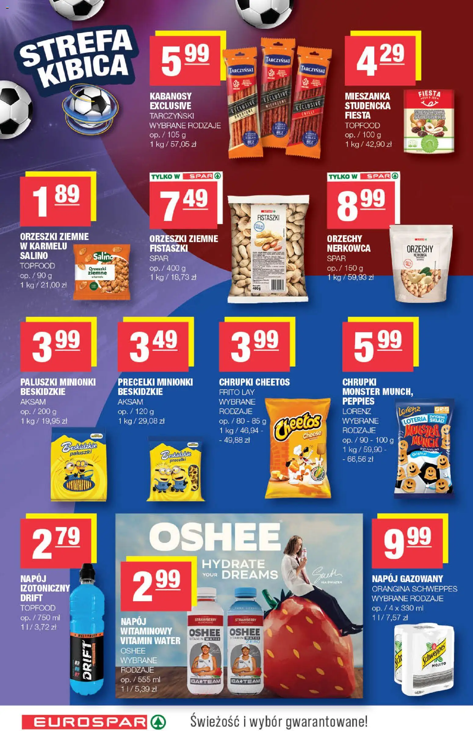 Spar gazetka - Eurospar od 01.07.2026 | Strona: 12 | Produkty: Chrupki, Paluszki, Orzeszki ziemne, Orzechy