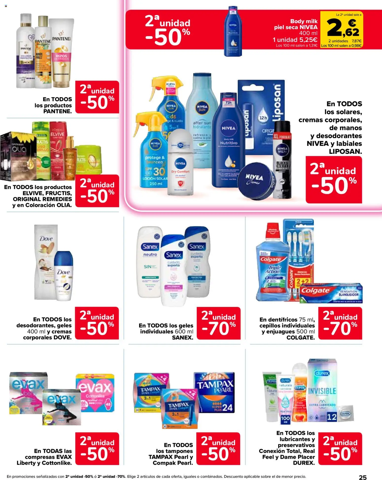Carrefour Market folleto │ válido desde el 26/08/2026 | Página: 25 | Productos: Preservativos, Tampones, Compresas, Body