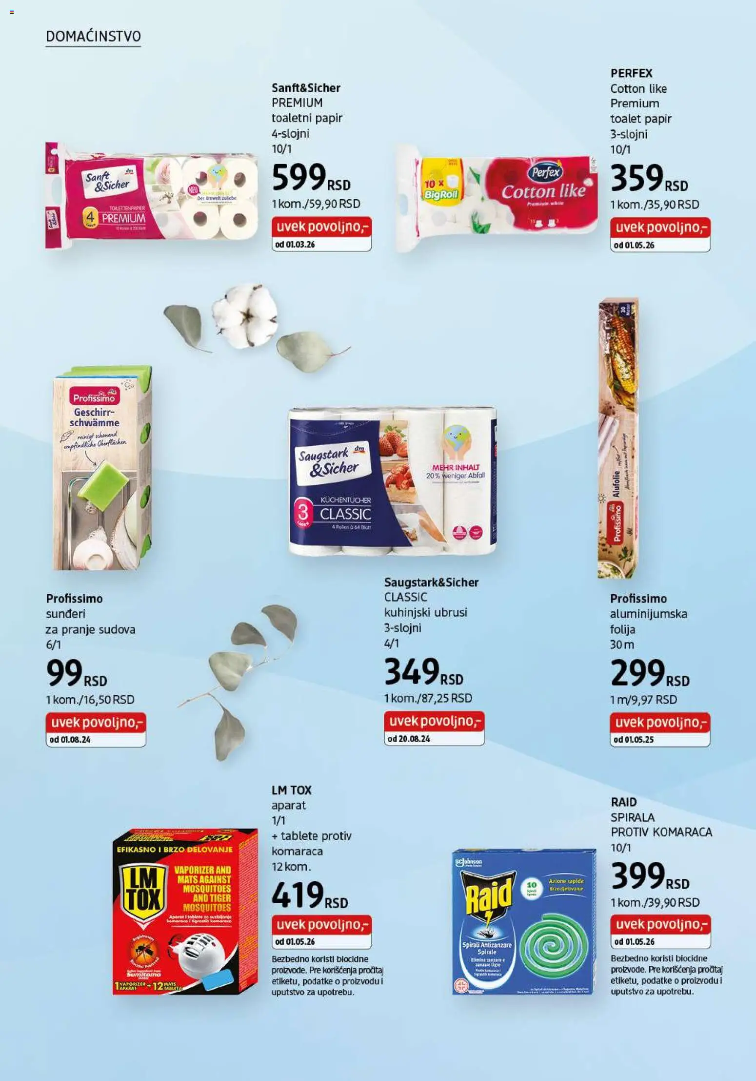 DM Drogerie katalog - važi od 01.06.2026 | Strana: 38 | Proizvode: Toalet papir, Aluminijumska folija