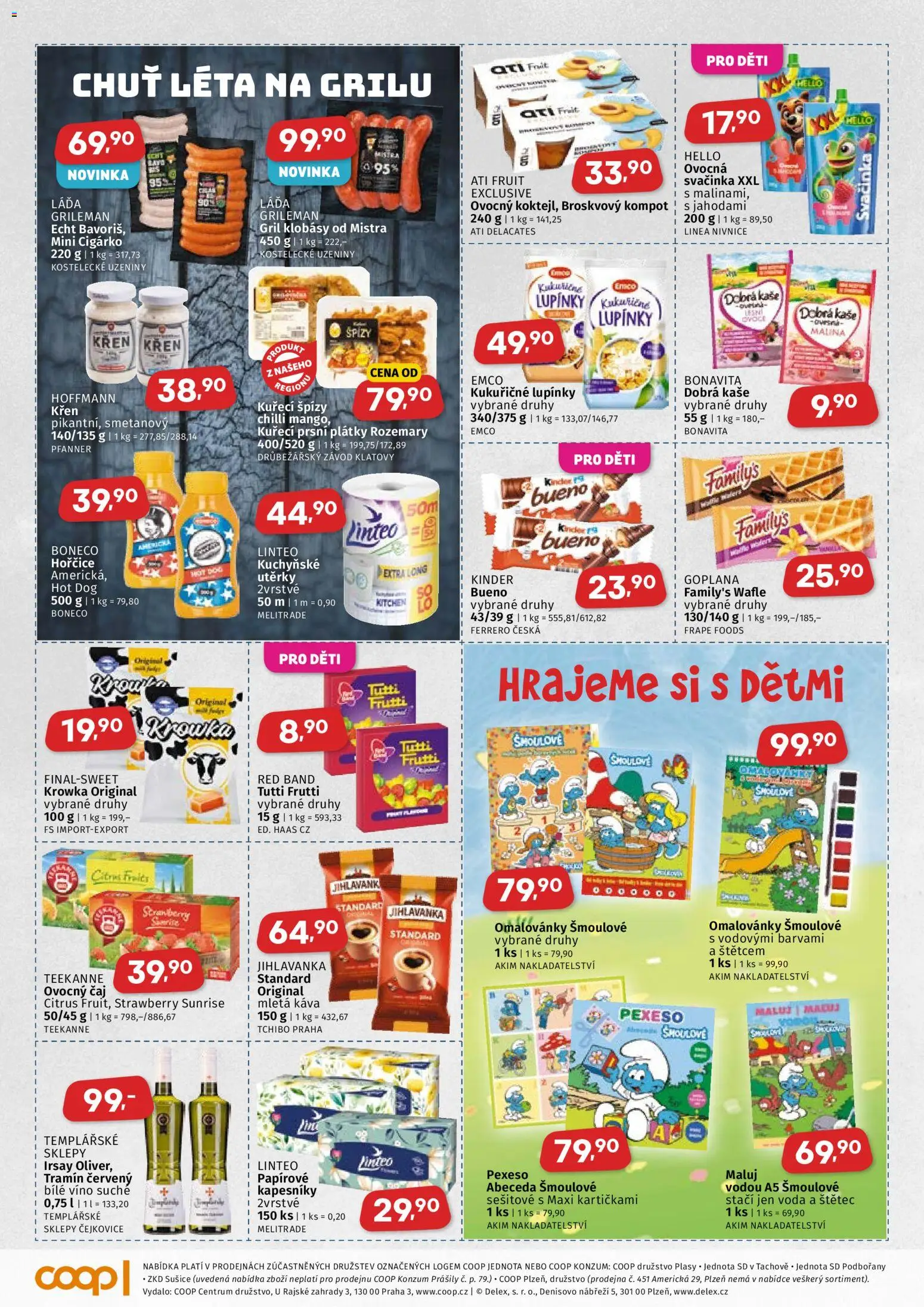 Coop leták - Západočeský region od 20.05.2026 | Strana: 3 | Produkty: Voda, Křen, Čaj, Tchibo