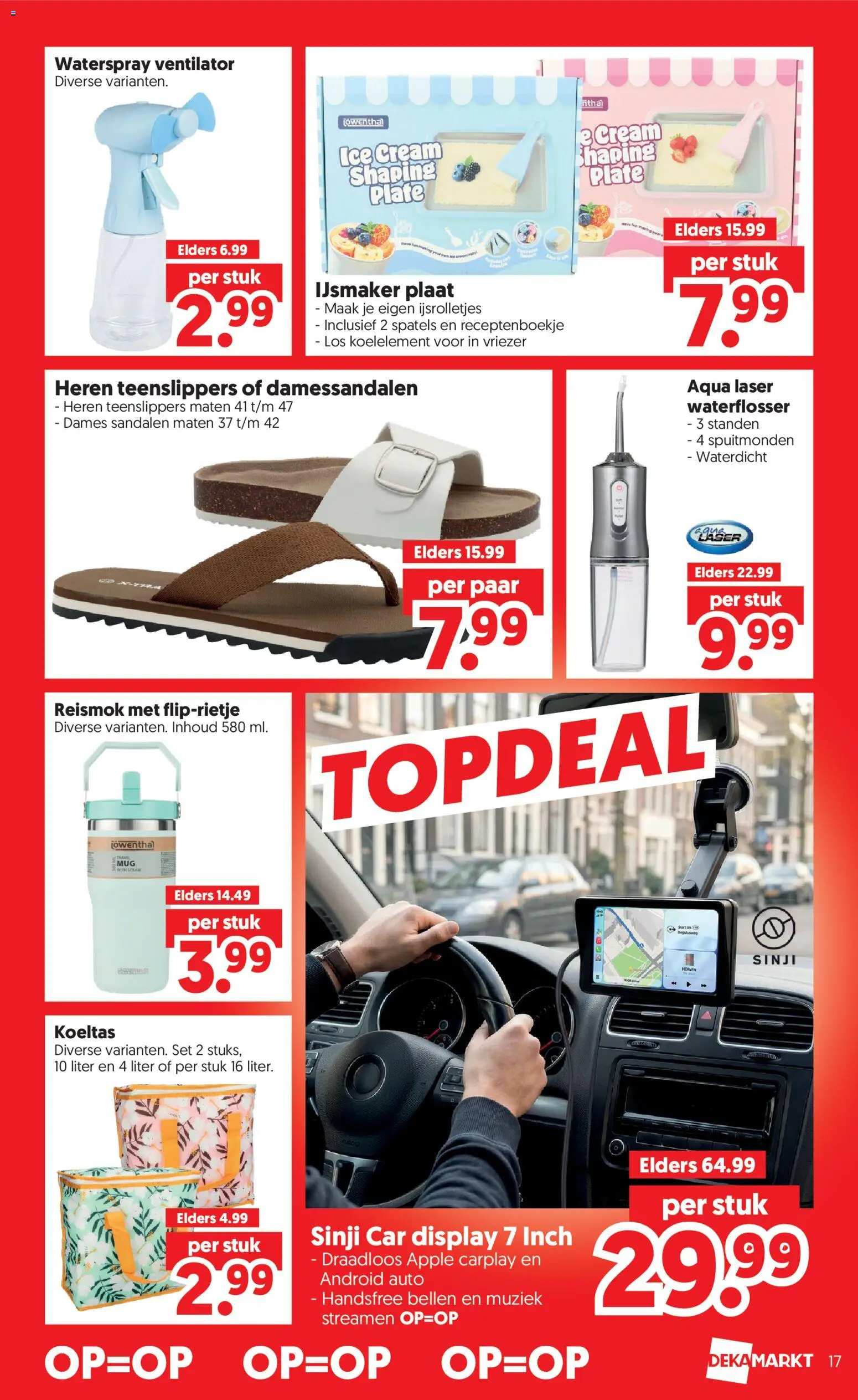 {H1} | Pagina: 17 | Producten: Sandalen, Vriezer, Ijsmaker, Koeltas