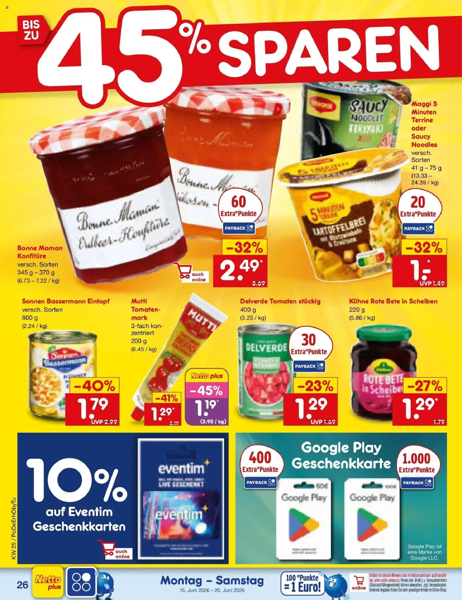 Netto Marken-Discount Prospekt Velden – gültig ab 14.06.2026 | Seite: 34 | Produkte: Maggi, Tomaten, Bonne maman