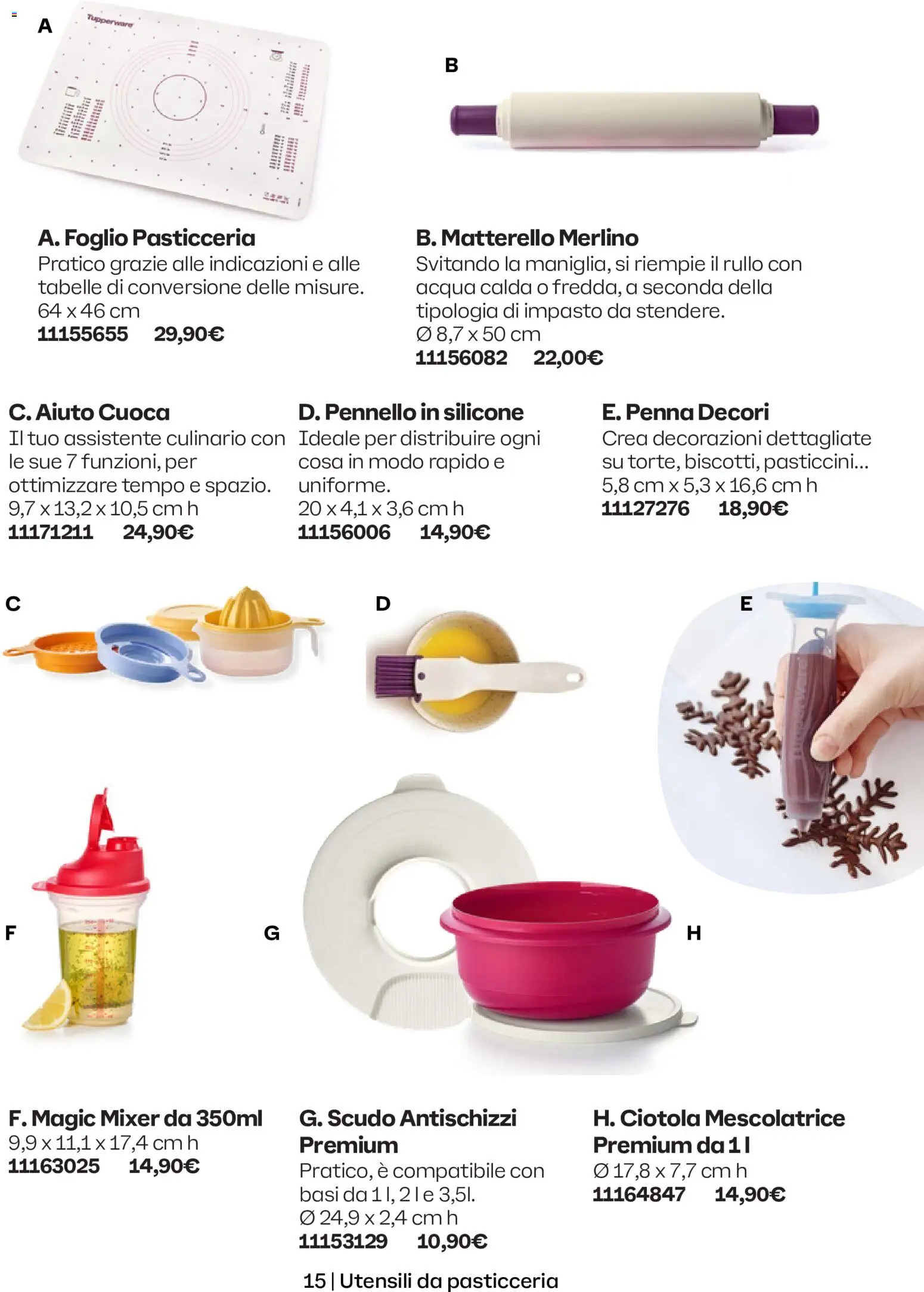 Volantino Tupperware del 01.05.2026 | Pagina: 15 | Prodotti: Rullo, Silicone, Mixer, Decorazioni
