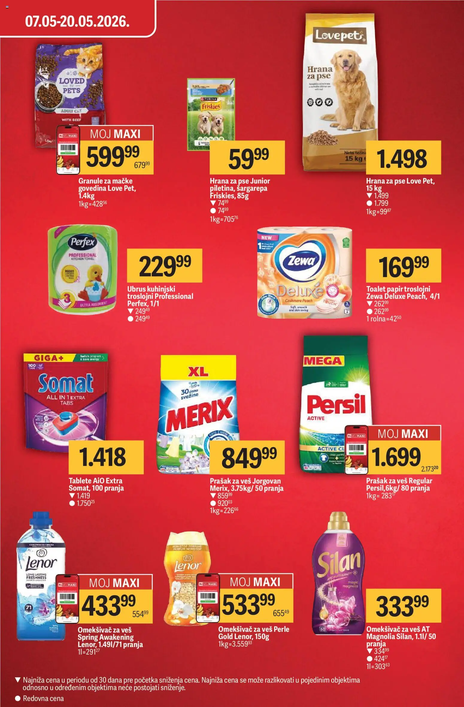 Mega Maxi katalog - važi od 07.05.2026 | Strana: 7 | Proizvode: Ubrus, Silan, Prašak za veš, Persil