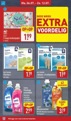Aldi folder week 28 - Voorbeeld van een folder van Aldi, geldig van 06-07-2026 | Pagina: 22 | Producten: Wasmiddel, Wasverzachter, Keukenpapier
