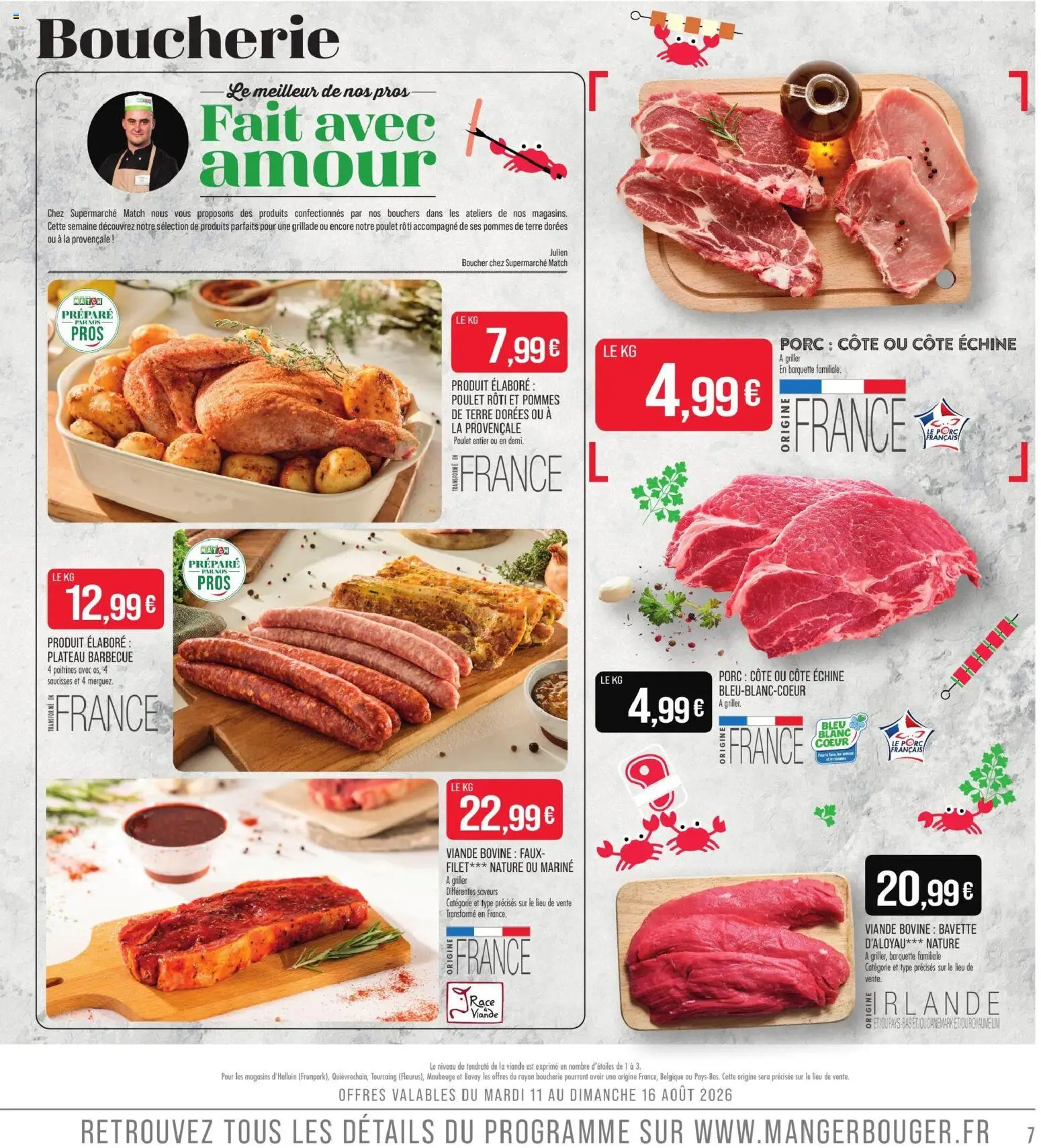{H1} | Page: 7 | Produits: Plateau, Poulet, Poulet rôti, Pommes de terre