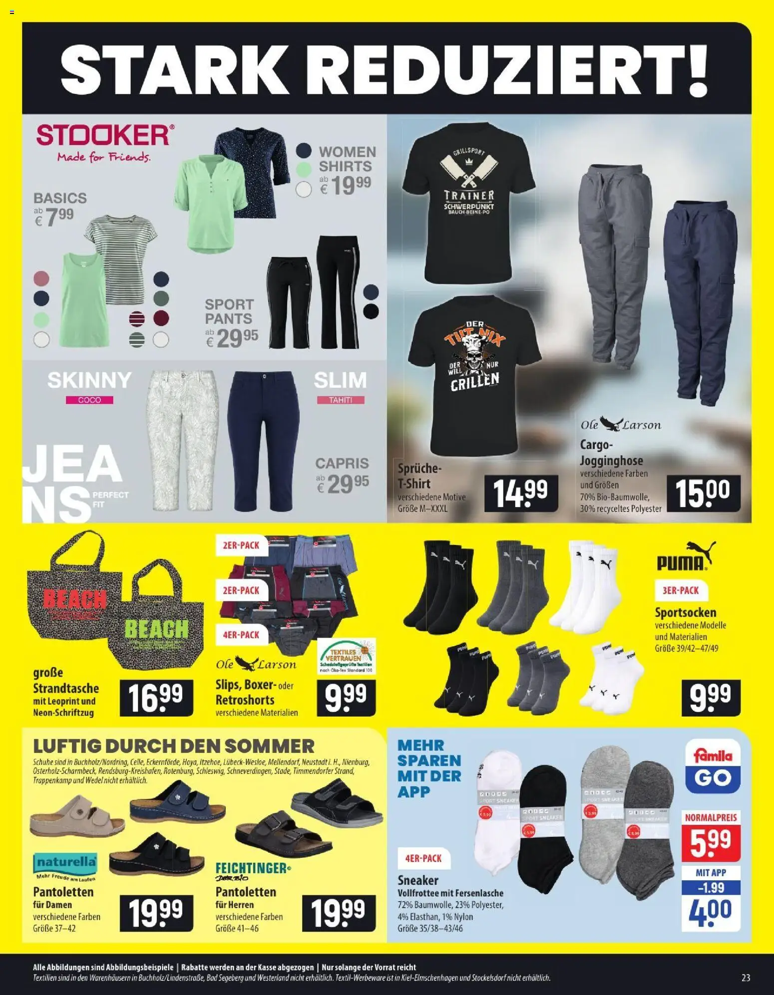 Famila Prospekt – gültig ab 06.07.2026 | Seite: 23 | Produkte: Jogginghose, Bad, Boxer