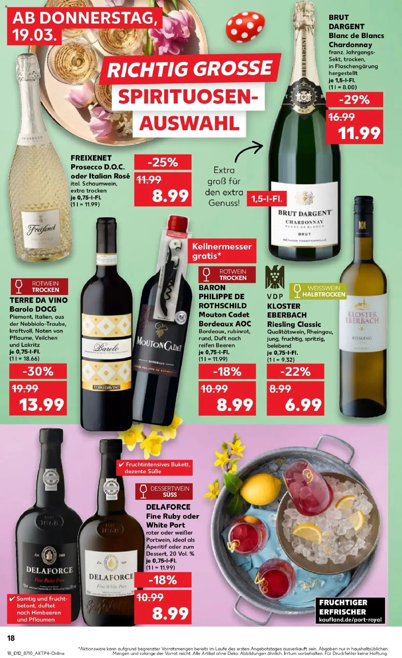 Kaufland Prospekt Alsdorf	 – gültig ab 19.03.2026 | Seite: 18 | Produkte: Freixenet, Weißwein, Rotwein, Rotwein trocken