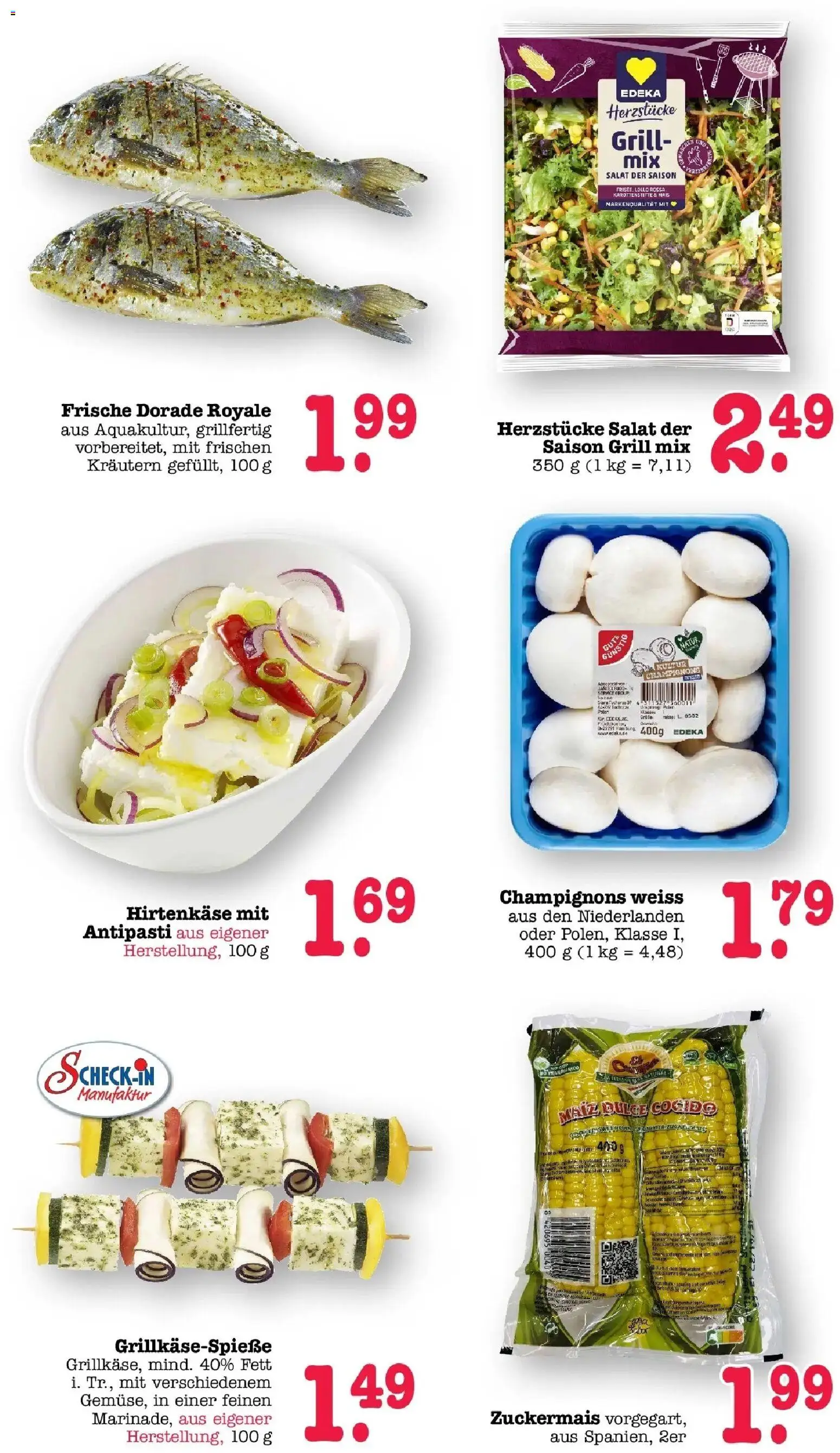 Edeka prospekt Bühlertal – gültig ab 13.07.2026 | Seite: 3 | Produkte: Dorade, Grill, Champignons, Salat