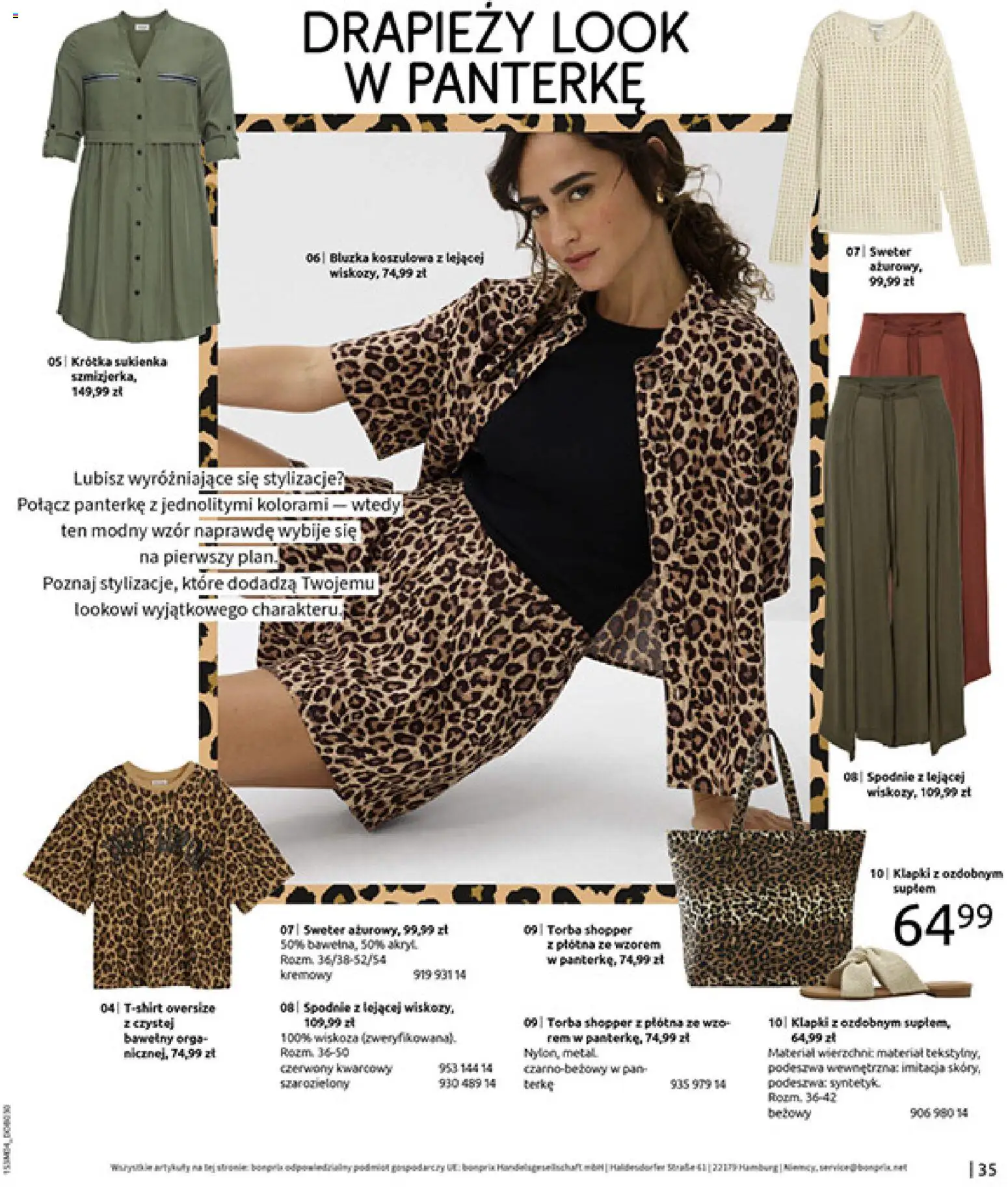 BonPrix Katalog od 30.03.2026 | Strona: 37 | Produkty: Bluzka, Spodnie, Klapki, Sukienka
