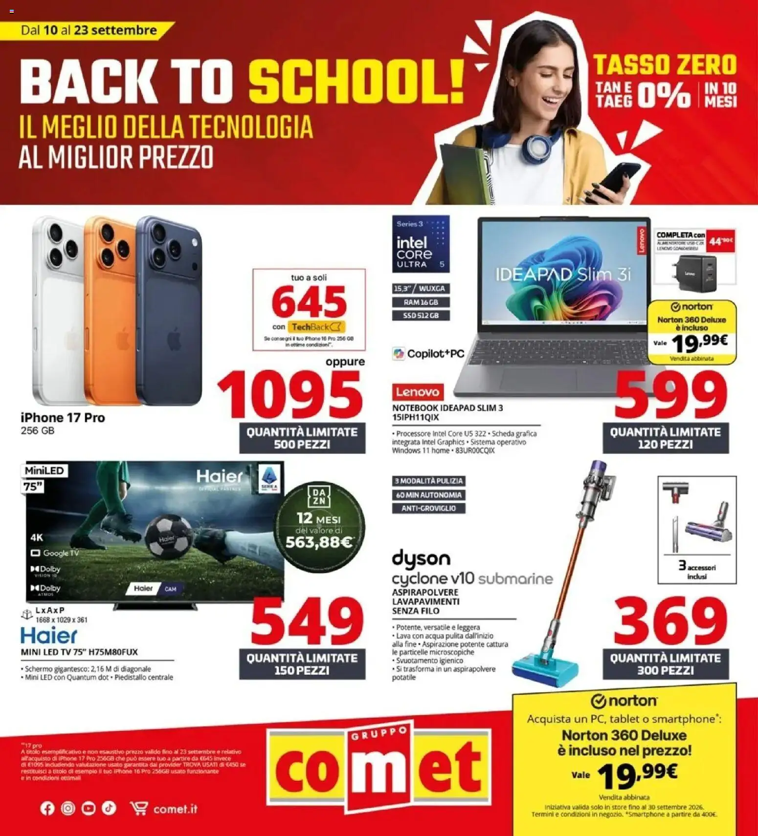 Comet This Week Back to School Offerte e Sconti