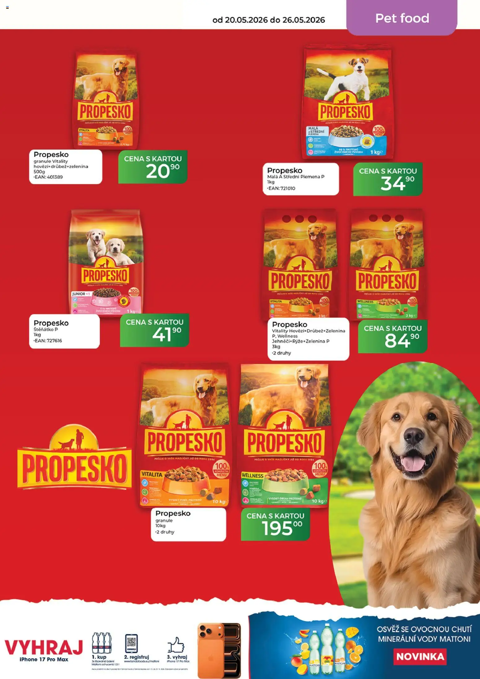 Tamda Foods leták od 20.05.2026 | Strana: 51 | Produkty: Mattoni, Propesko, Granule, Iphone