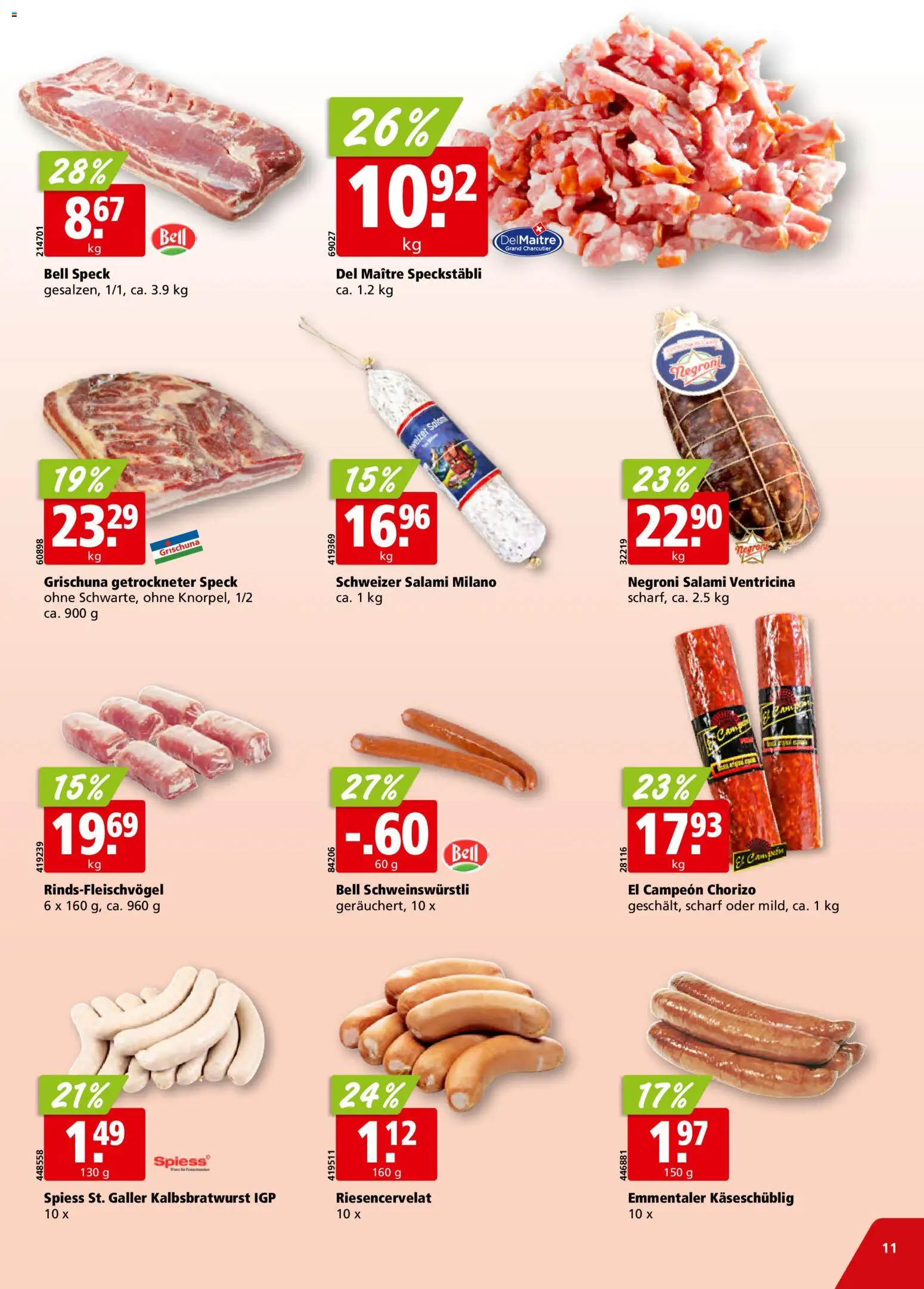 Aligro aktionen – gültig ab 05.10.2026 | Seite: 11 | Produkte: Salami