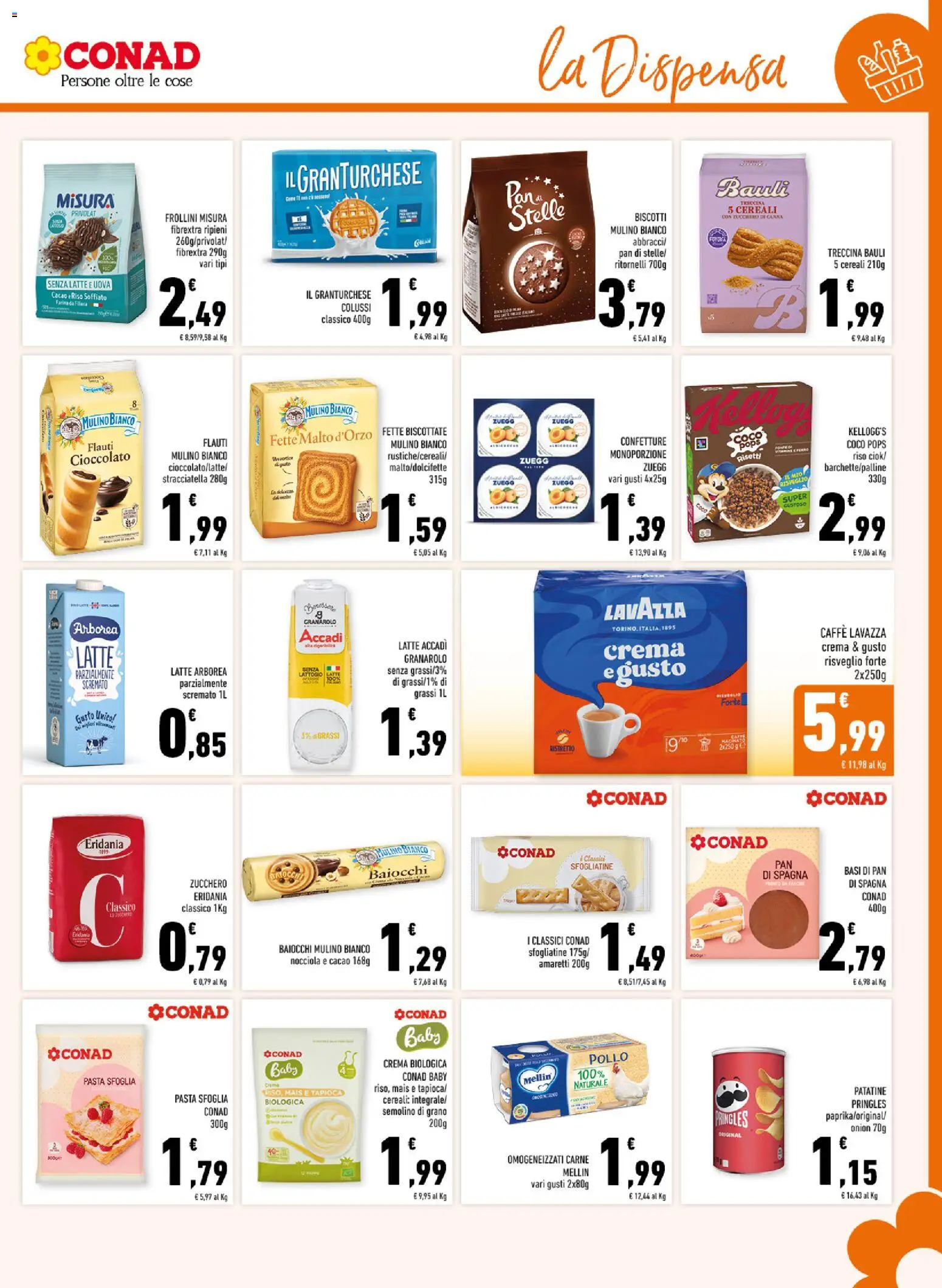 Volantino Conad del 10/08/2026 | Pagina: 11 | Prodotti: Cereali, Pasta sfoglia, Zucchero, Cacao