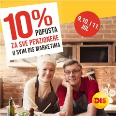 Super DIS katalog Popusta za penzionere - pregled Super DIS kataloga - važi od 09.07.2026