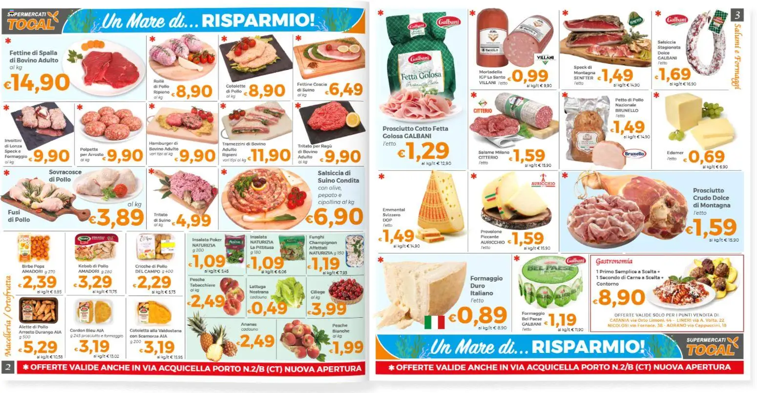 Volantino Tocal del 30/06/2026 | Pagina: 2 | Prodotti: Provolone, Pollo, Suino, Prosciutto