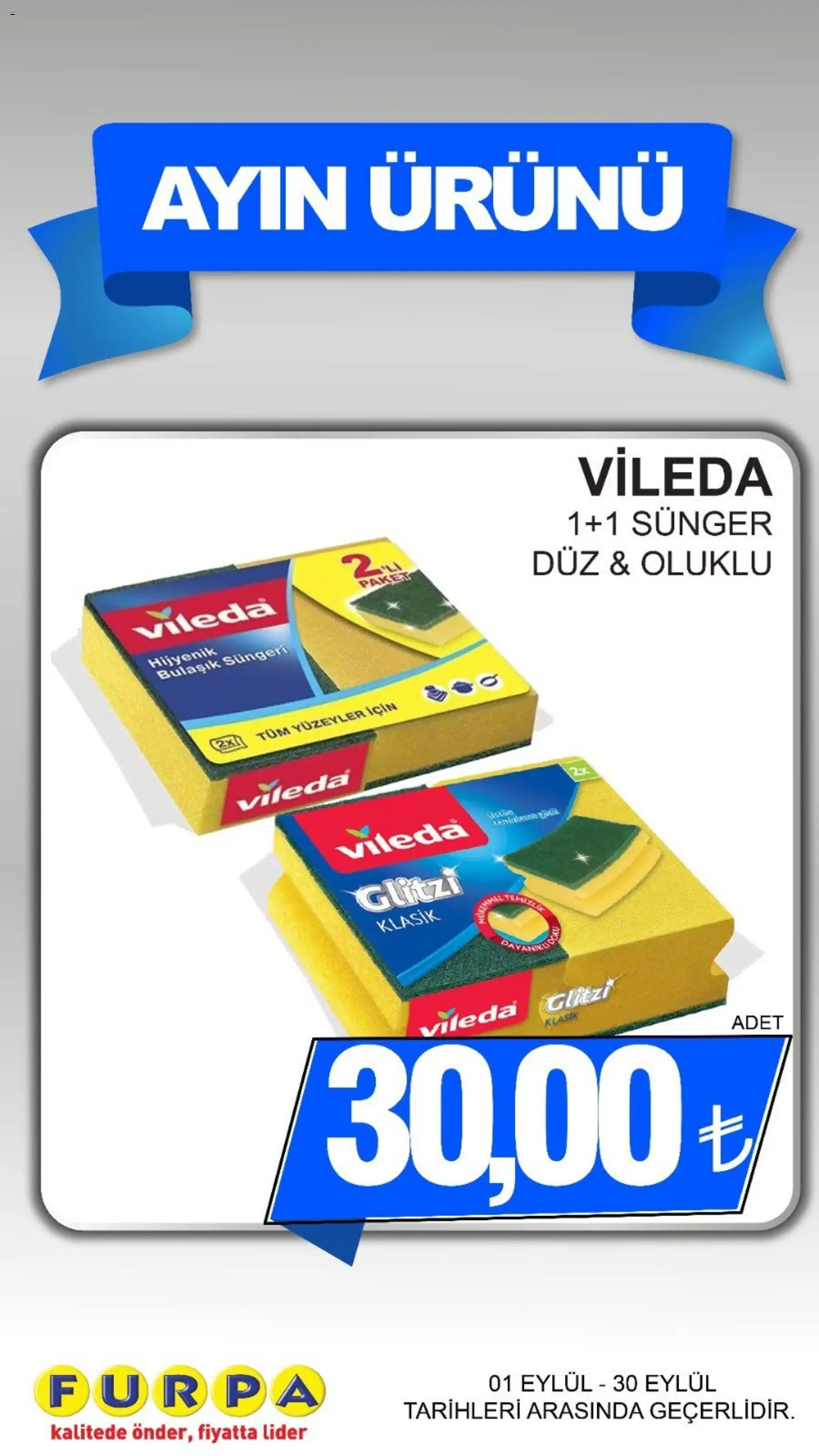 Furpa aktüel ürünler kataloğu yayımlandı! Bu hafta 01 - 30 Eylül 2026 günü Furpa indirimli ürünleri
