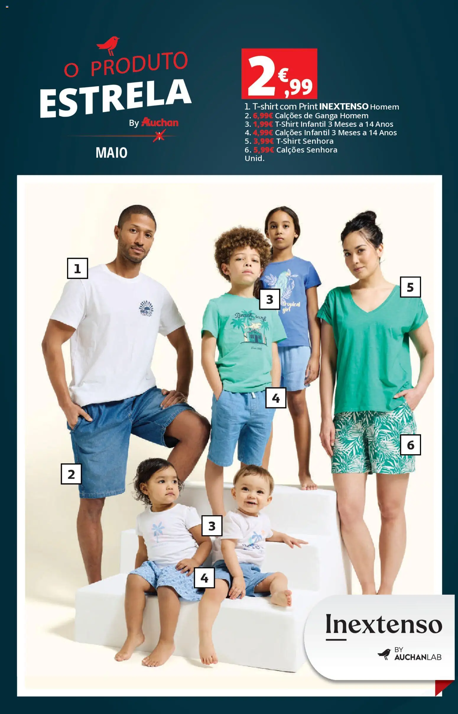 Auchan - Vida no Exterior │ válido de 06.05.2026 | Página: 12 | Produtos: Calções
