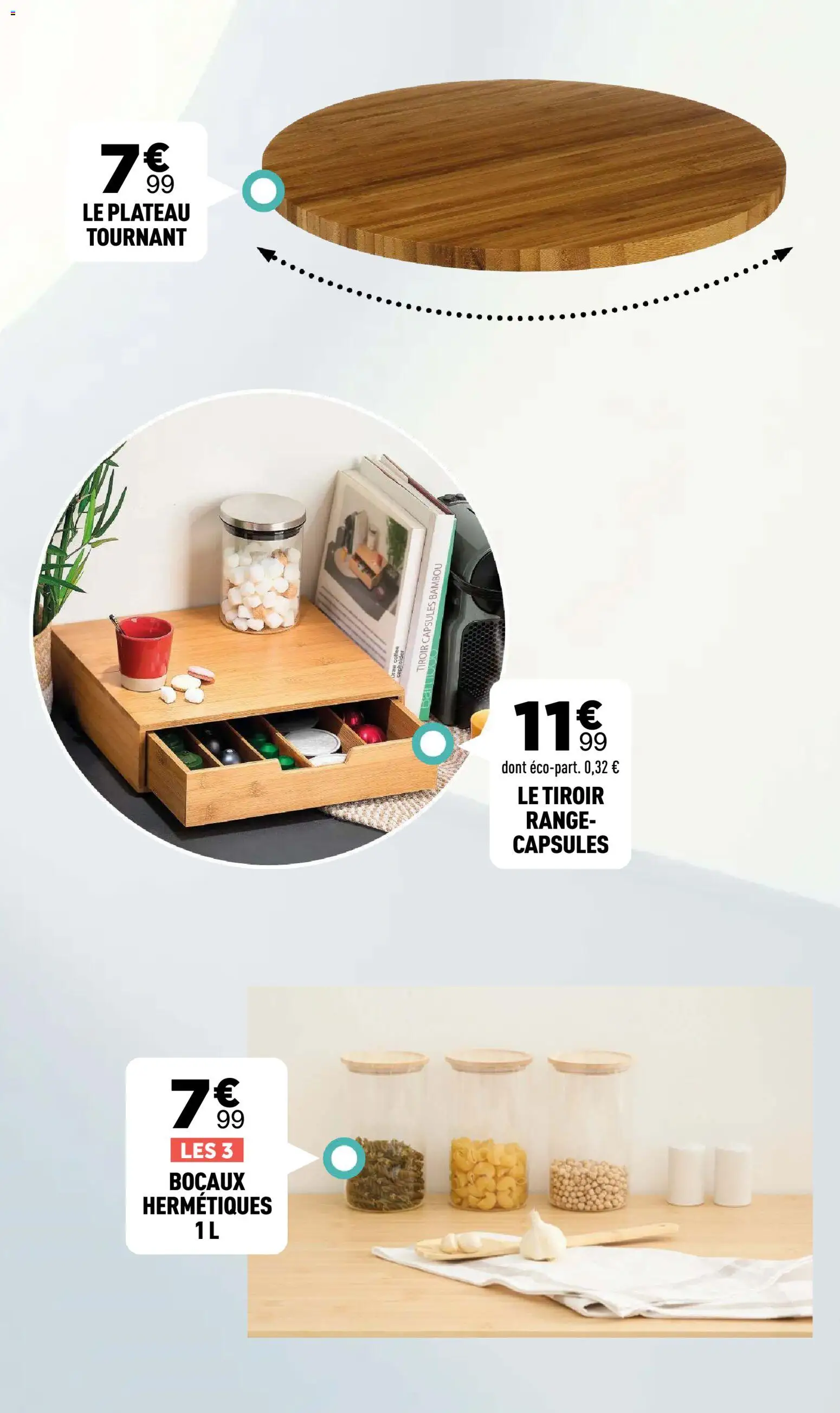 {H1} | Page: 27 | Produits: Plateau tournant, Plateau, Capsules, Bambou