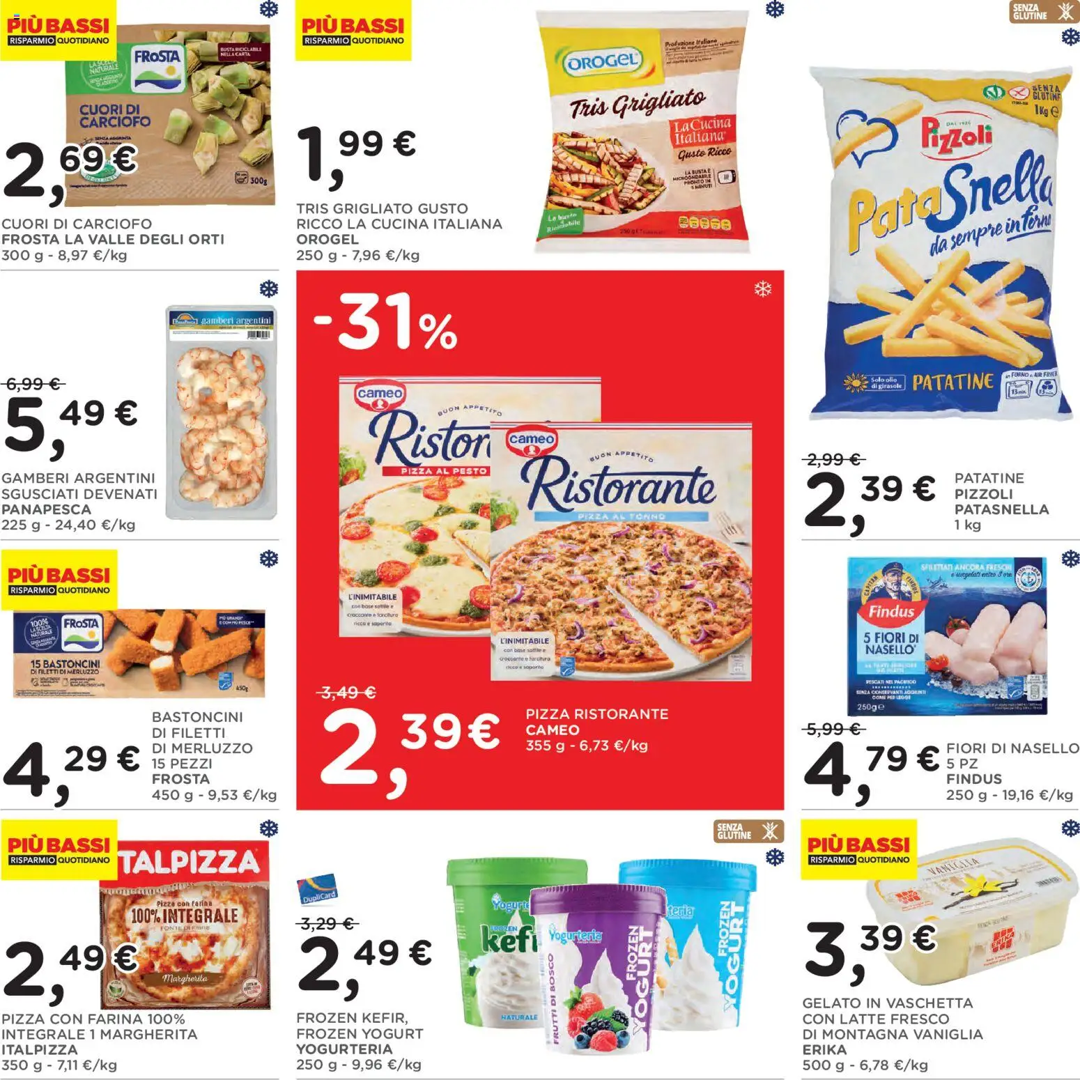 Volantino Poli del 17/06/2026 | Pagina: 22 | Prodotti: Merluzzo, Gelato, Farina, Forno