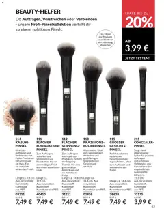 AVON Katalog Juli 2026 ab 01.07.2026 gültig | Seite: 63 | Produkte: Concealer, Pinsel, Finish, Foundation
