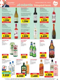 Spar akciós újság - amely érvényes a következő dátumtól: 2026.07.30. | Oldal: 15