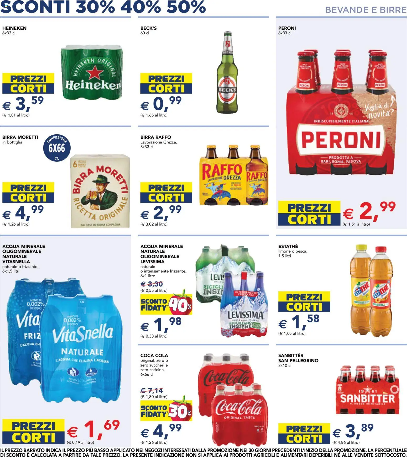 Volantino Esselunga S del 18.06.2026 | Pagina: 7 | Prodotti: Acqua, Birra Moretti, Heineken, Coca Cola