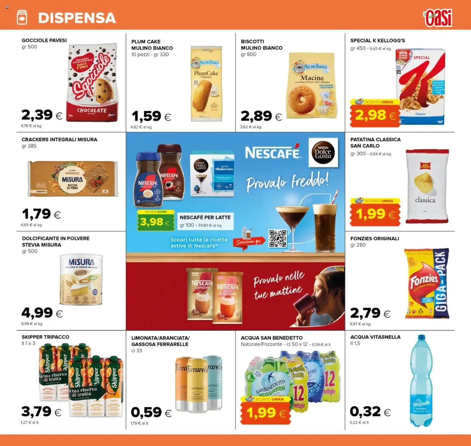 Volantino Oasi del 02/07/2026 | Pagina: 19 | Prodotti: Dolcificante, Limonata, Zucchero, Plumcake