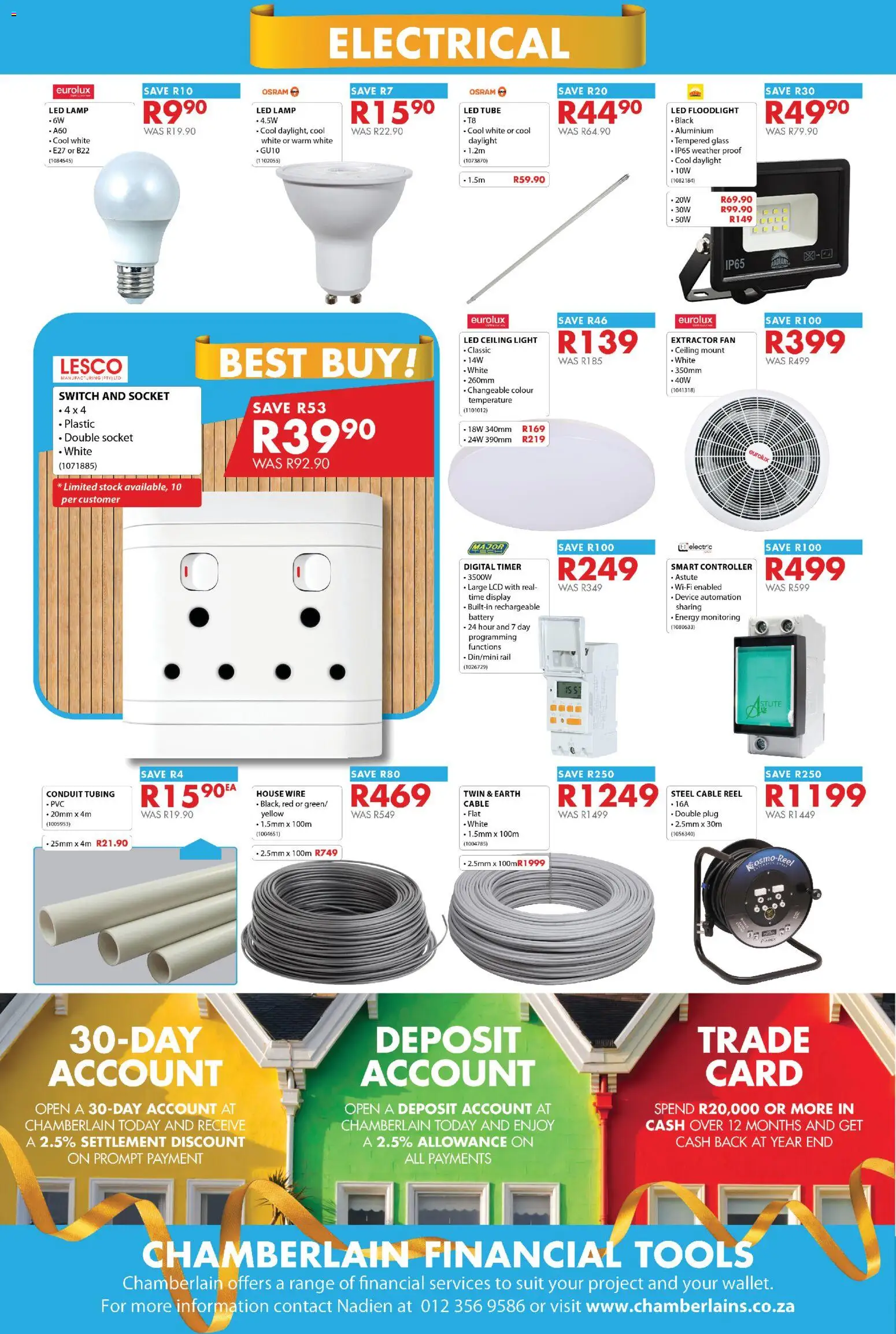 New Chamberlain catalogue – valid from 01/09/2026 | Page: 6 | Products: Suit, Socket, Battery, Stock
