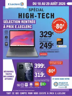 E.Leclerc - Prévisualisation de E.Leclerc catalogue High-Tech valide à partir de 18/08/2026