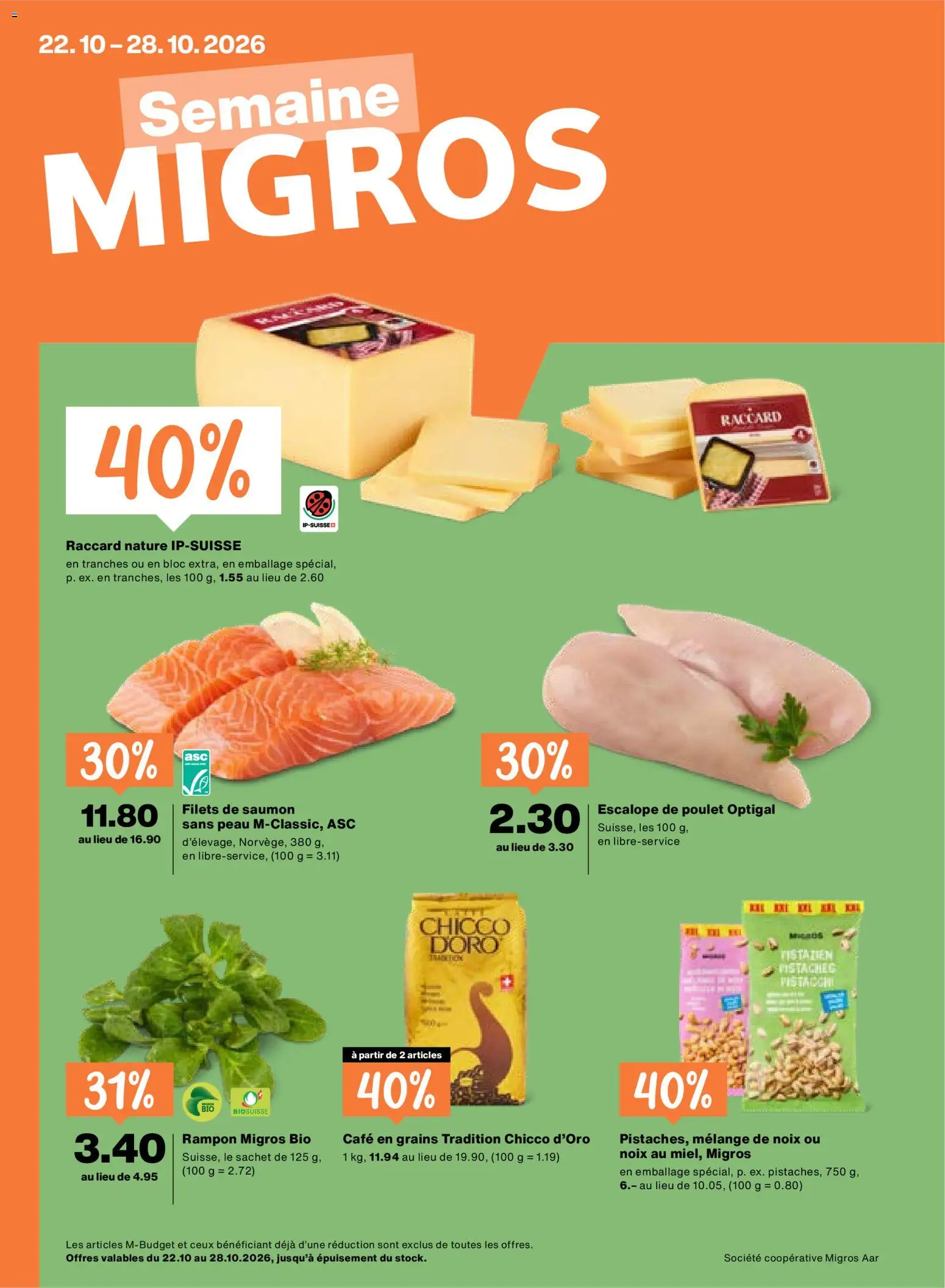 Migros aktionen FR – gültig ab 22.10.2026 | Seite: 1