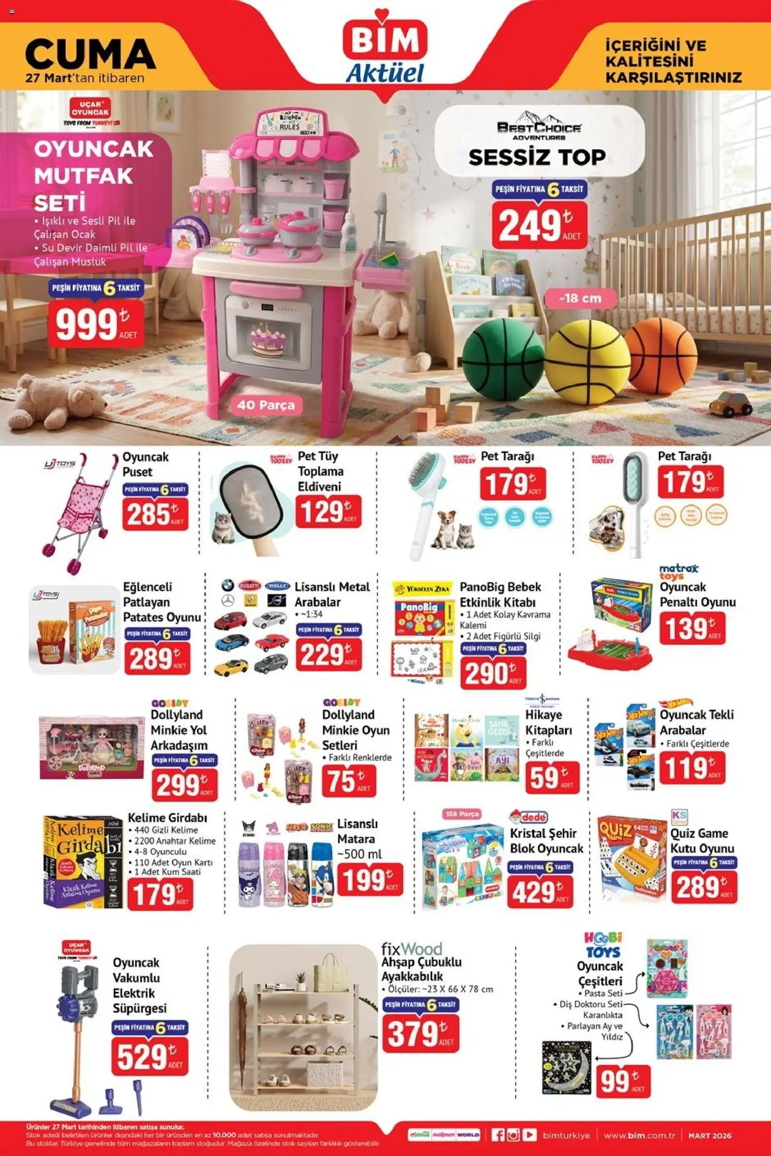 BİM - Katalog Cuma - 27.03.2026 tarihinden itibaren geçerlidir | Sayfa: 4 | Ürünler: Kutu, Pil, Patates, Ocak