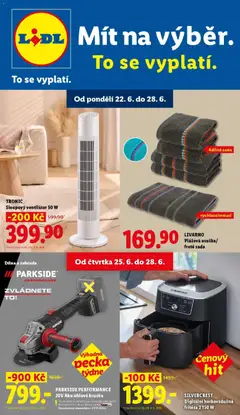 Náhled letáku Lidl leták - Spotřební zboží od 22.06.2026