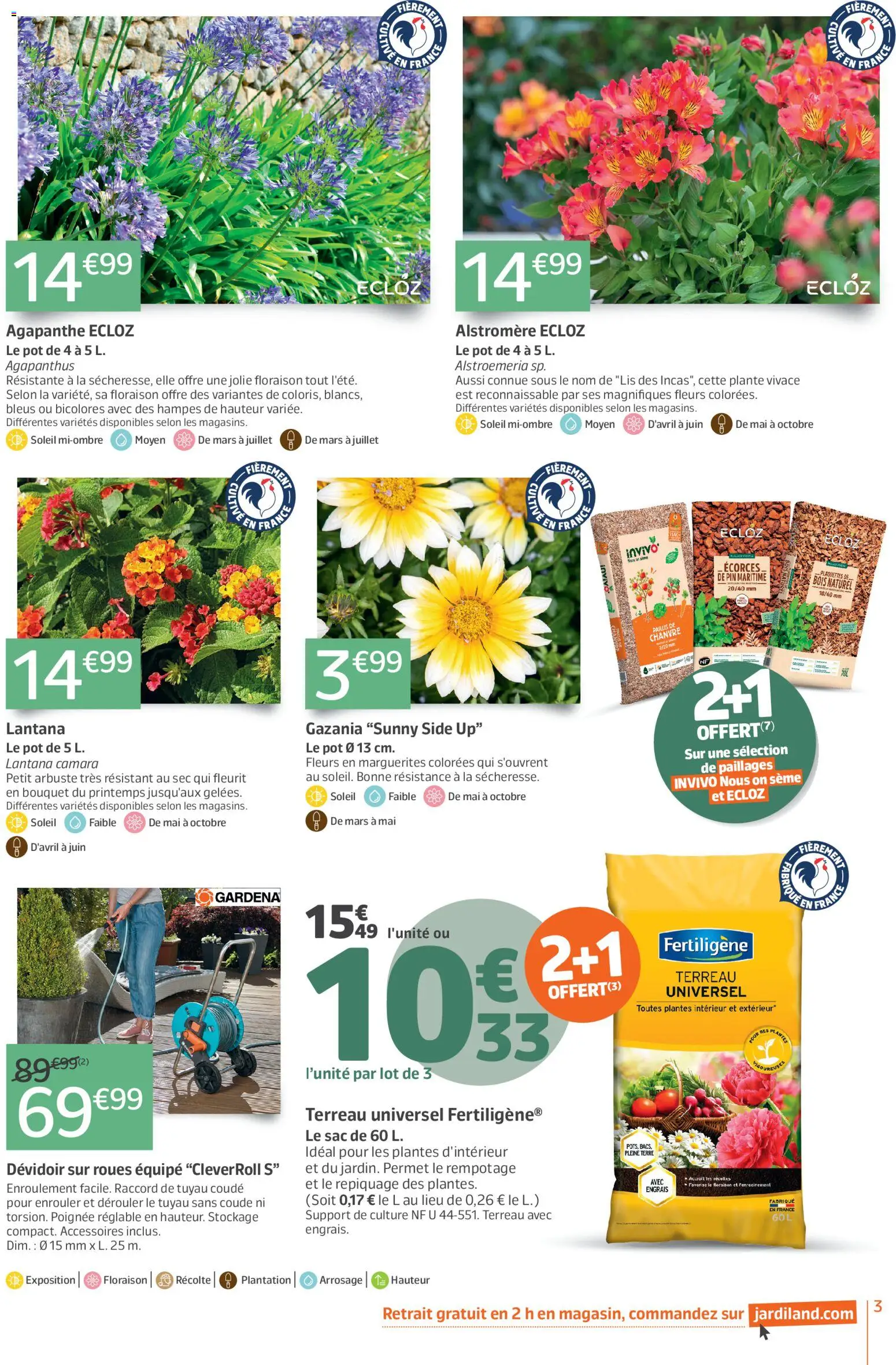 {H1} | Page: 3 | Produits: Sac, Terreau Universel, Terreau, Tuyau