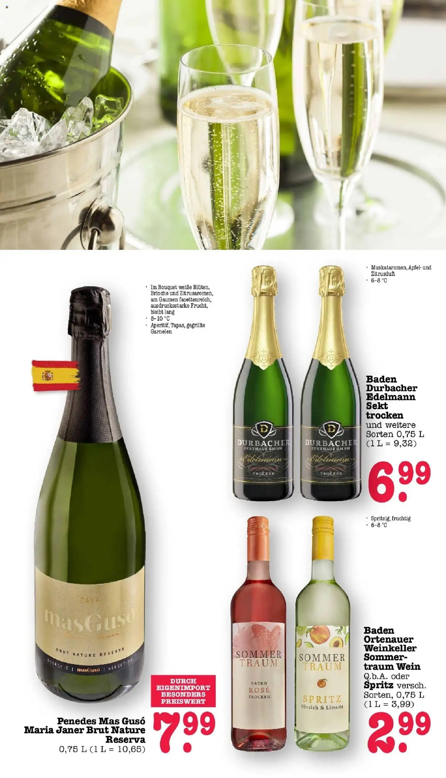 E center Prospekt Sinzheim – gültig ab 13.07.2026 | Seite: 54 | Produkte: Sekt, Äpfel, Limette, Wein