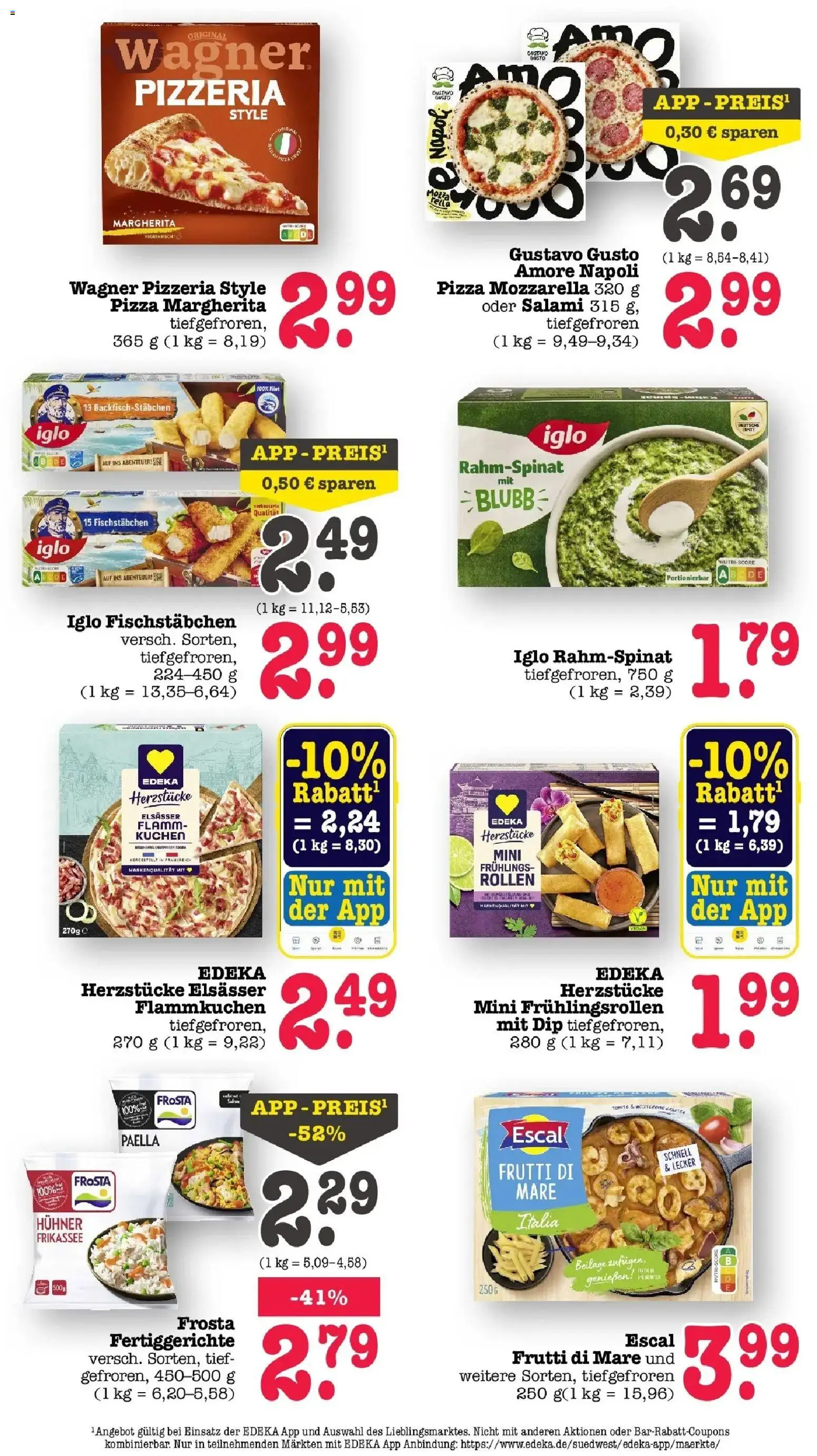 E center Prospekt Sinzheim – gültig ab 13.07.2026 | Seite: 34 | Produkte: Gustavo gusto, Mozzarella, Fischstabchen, Fertiggerichte