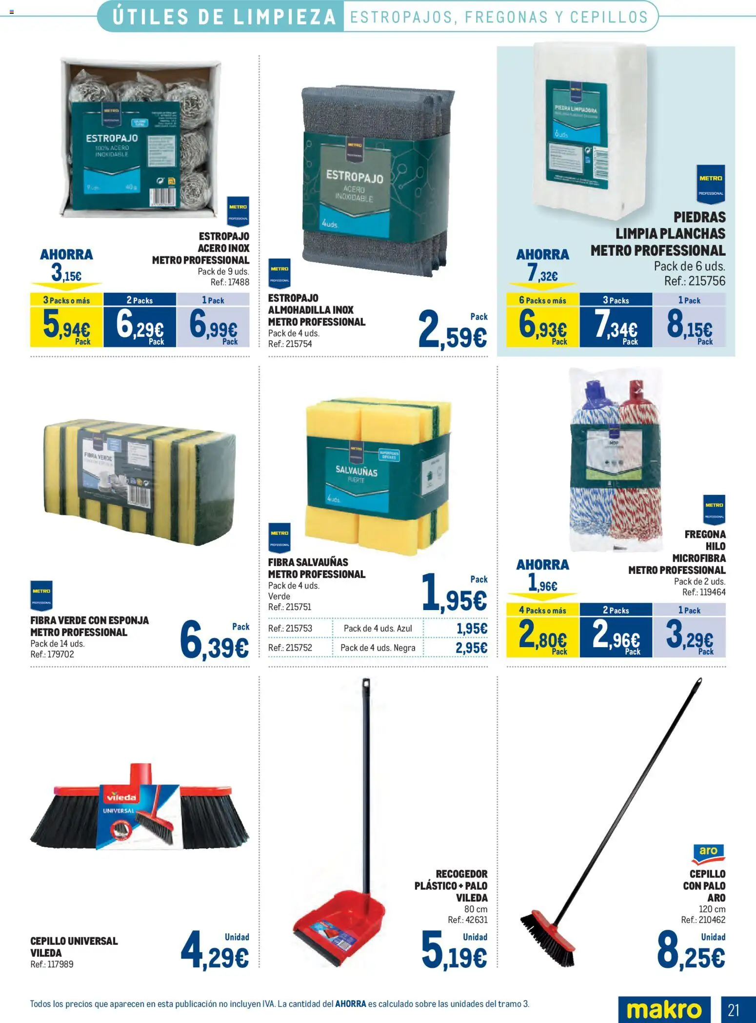 Makro Limpieza │ válido desde el 07/09/2026 | Página: 21 | Productos: Esponja, Cepillo