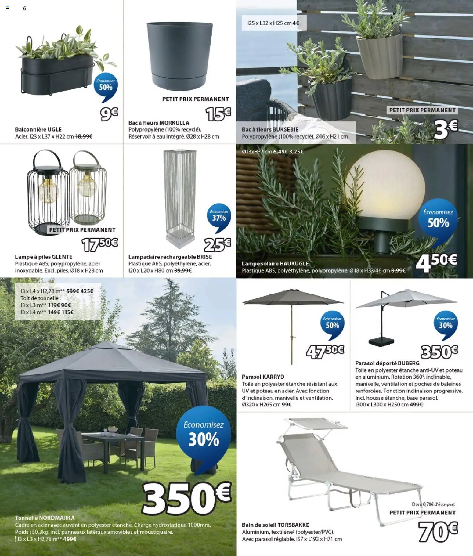 {H1} | Page: 6 | Produits: Base, Poids, Lampadaire, Cadre