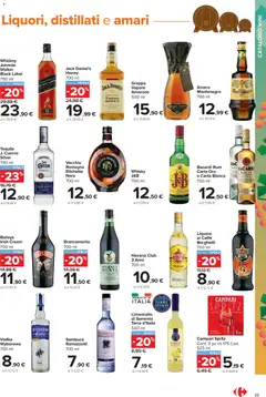 Anteprima del volantino Carrefour volantino Market Vini valido a partire dal 05/10/2026 | Pagina: 25 | Prodotti: Agave, Campari, Vodka, Whisky