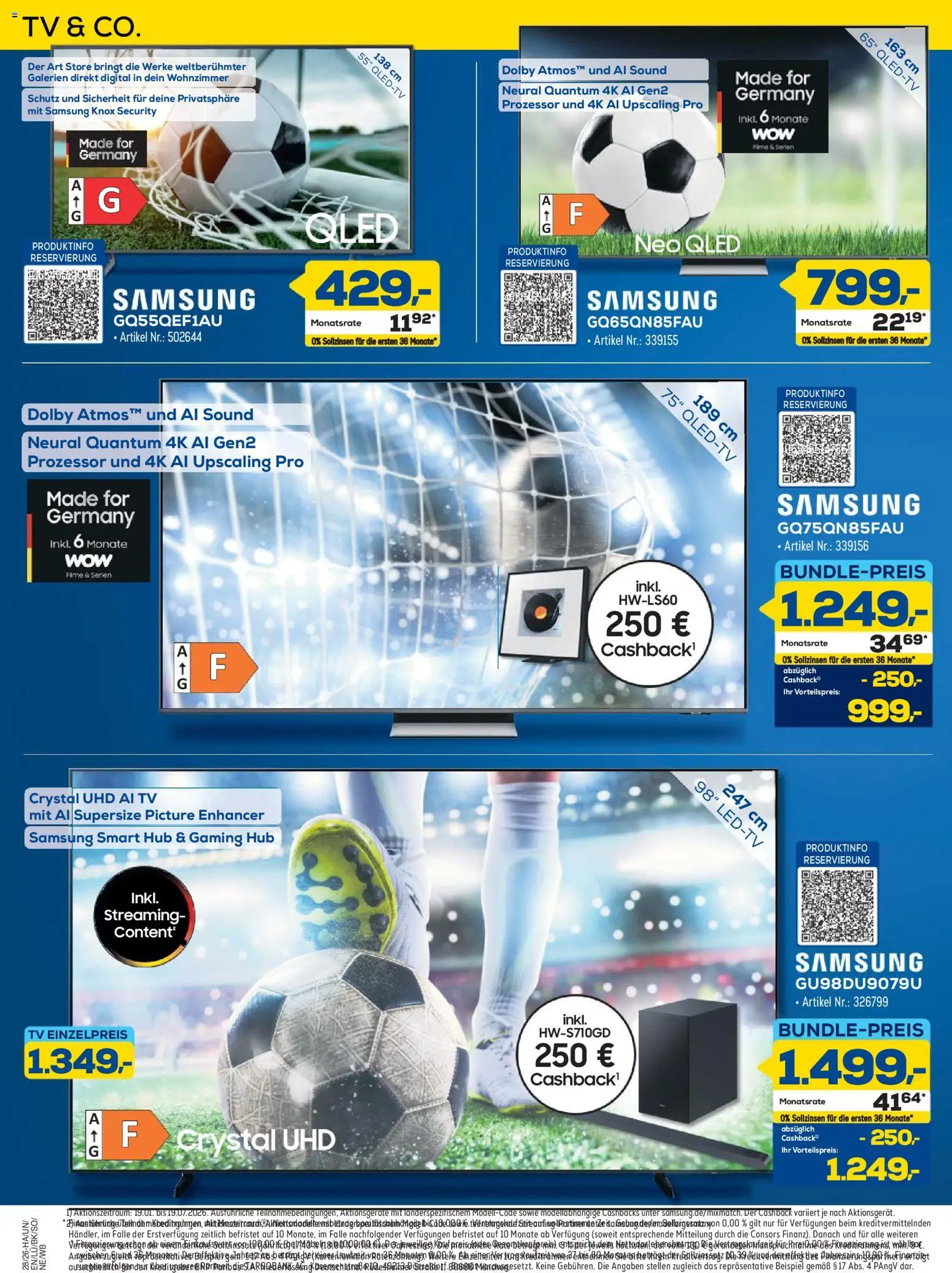 Euronics Prospekt Berlet – gültig ab 25.06.2026 | Seite: 18 | Produkte: Samsung, TV