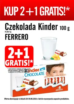 Pogląd oferty "Prim Market promocja - Kinder Czekolada" - ważna od 28.08.2026