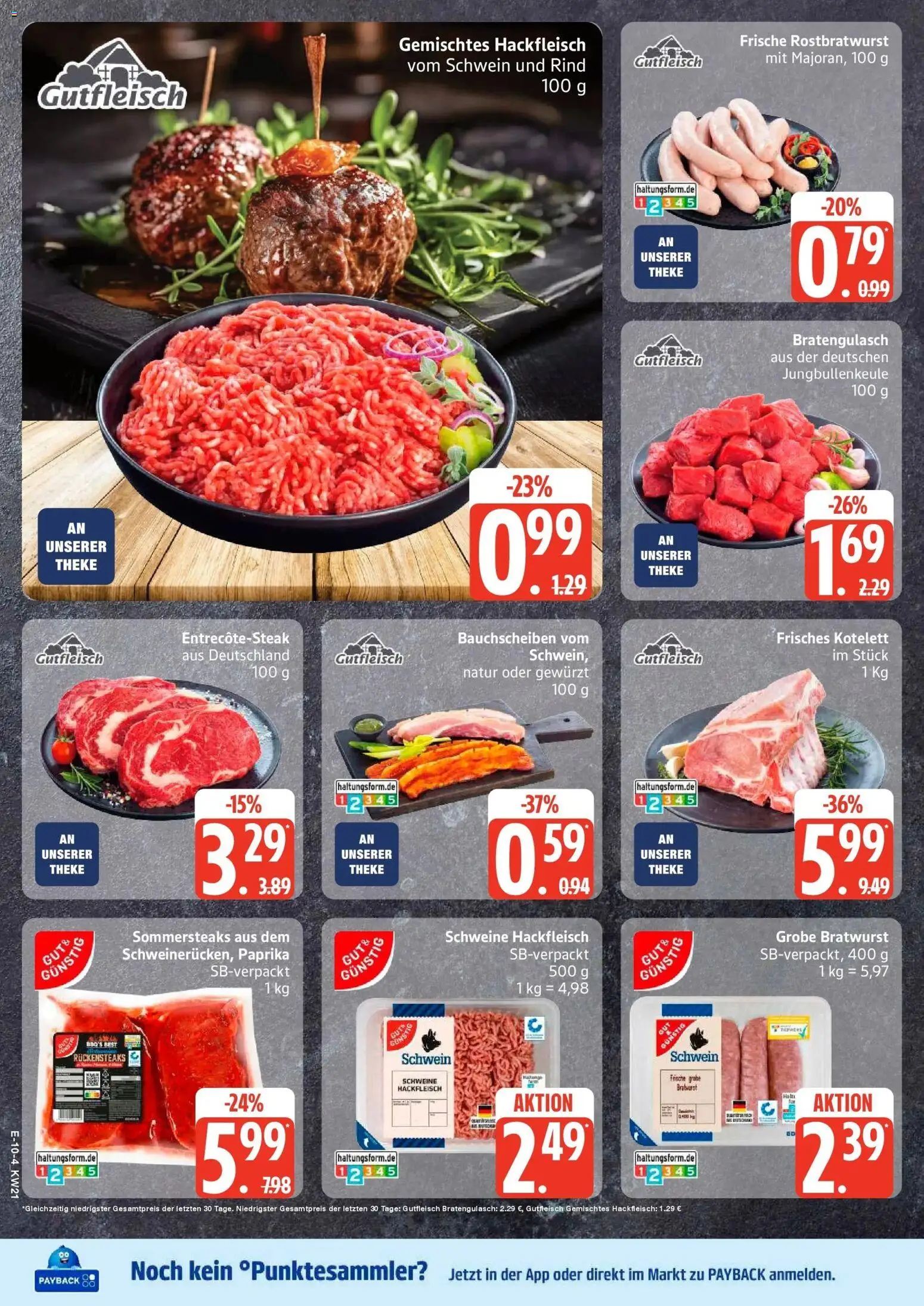 Edeka Prospekt Stralsund – gültig ab 17.05.2026 | Seite: 11 | Produkte: Theke, Bratwurst, Paprika, Hackfleisch