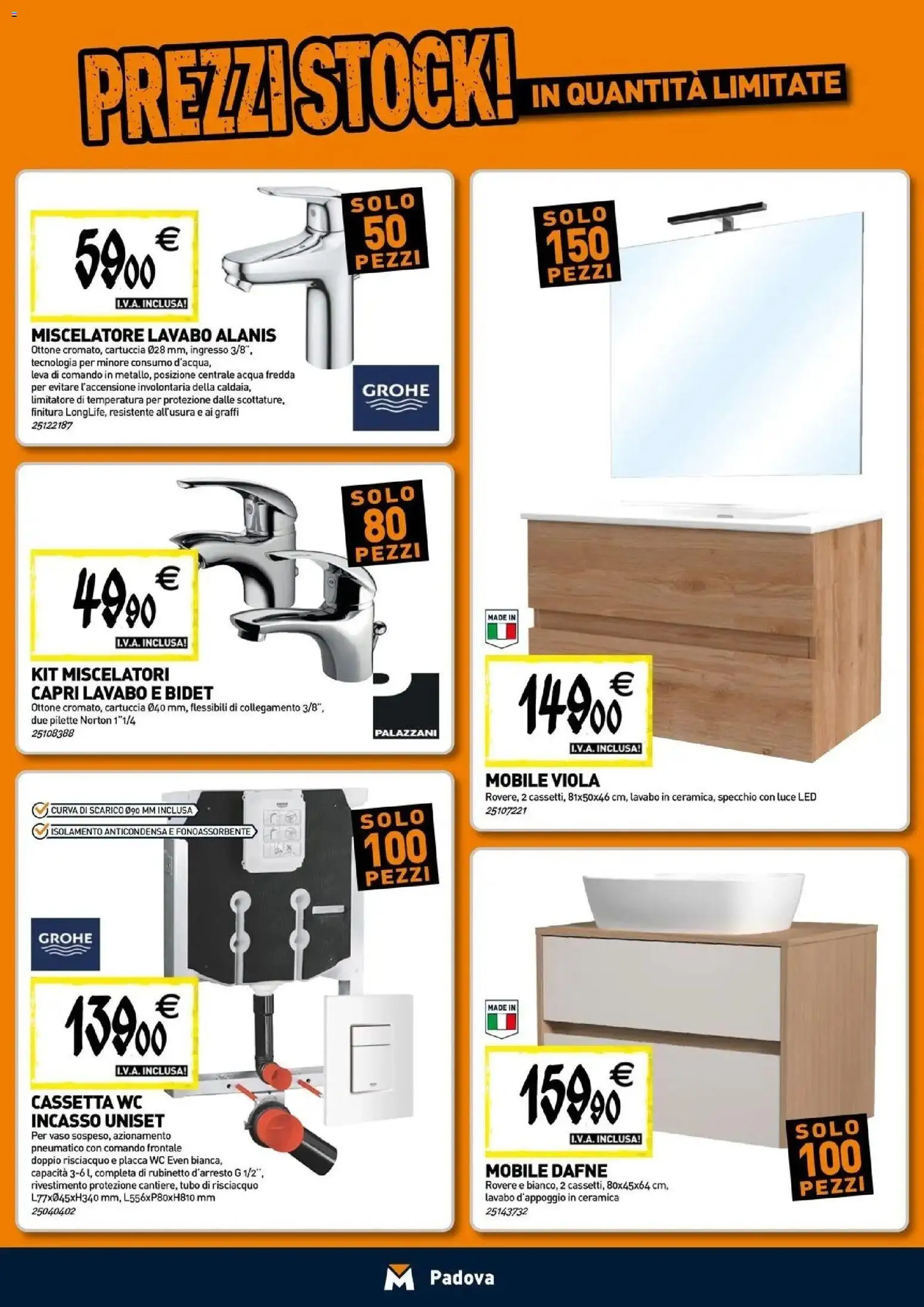 Nuovo TECNOMAT catalogo Padova dal 07/10/2026 > offerte anteprima 🛍️ | Pagina: 5 | Prodotti: Mobile, Tubo, Specchio, Vaso